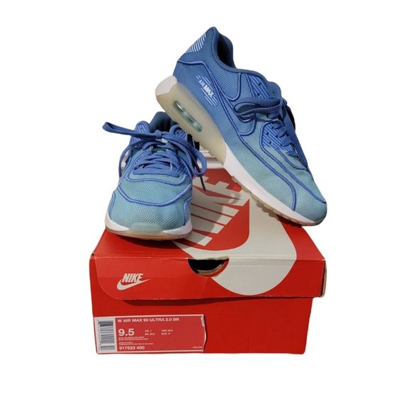 Nike Shoes - Nike Air Max 90 Ultra 2.0 BR Still Blue/Polar White 917523-400 Women's US 9.5
